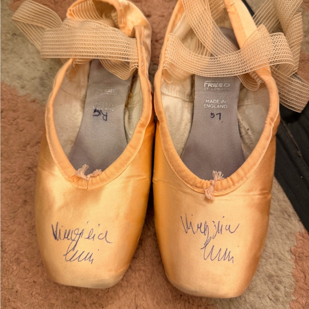 Ballerina signed pointe shoes freed of London